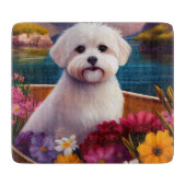 Maltees op een peddel: Een Schilderachtig avontuur Snijplank (Voorkant)