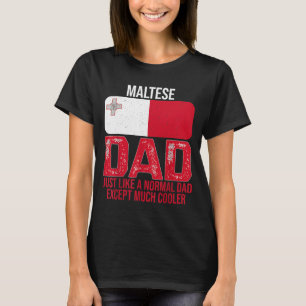 Maltees Pa Malta Vlaggenontwerp voor vader's T-shirt
