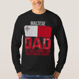 Maltees Pa Malta Vlaggenontwerp voor vader's T-shirt