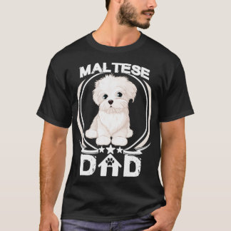 Maltees pap shirt voor Hondenliefhebbers vaderdag 