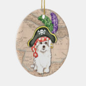Maltees Pirate Keramisch Ornament (Rechts)
