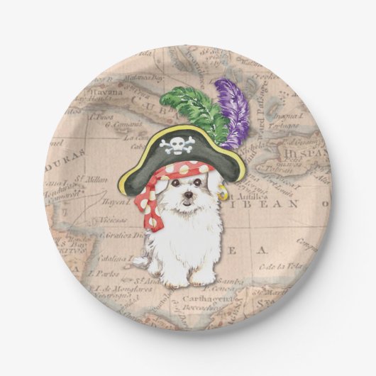 Maltees Pirate Papieren Bordje (Voorkant)