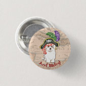 Maltees Pirate Ronde Button 3,2 Cm (Voorkant /achterkant)