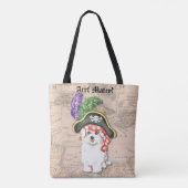 Maltees Pirate Tote Bag (Achterkant)