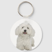 Maltees portrait sleutelhanger (Voorkant)