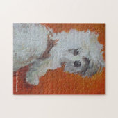 Maltees Puppy Jigzaag Puzzle Legpuzzel (Horizontaal)