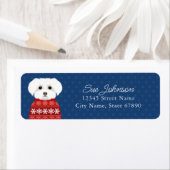 Maltees retouradreslabel etiket (Insitu)