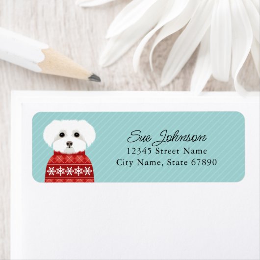 Maltees retouradreslabel etiket (Insitu)