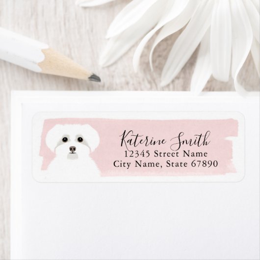 Maltees retouradreslabel etiket (Insitu)