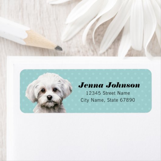 Maltees retouradreslabel etiket (Insitu)