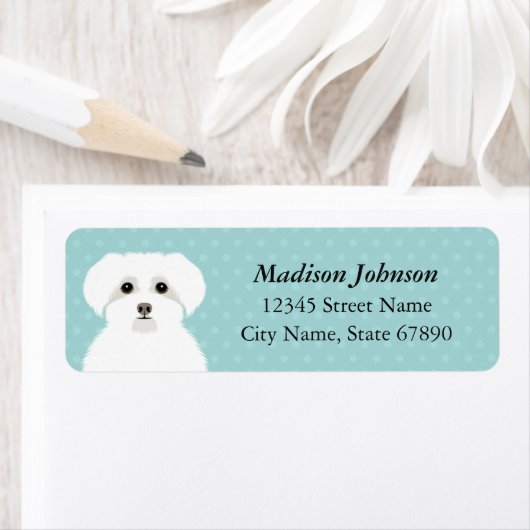 Maltees retouradreslabel etiket (Insitu)