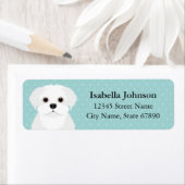 Maltees retouradreslabel etiket (Insitu)