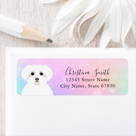 Maltees retouradreslabel etiket (Insitu)