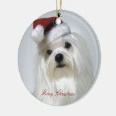 Maltees Santa Ornament (Links)