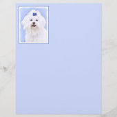 Maltees schilderen - Kute Original Dog Art (Voorkant)