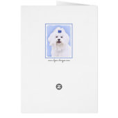 Maltees schilderen - Kute Original Dog Art (Achterkant)