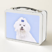 Maltees schilderen - Kute Original Dog Art (Achterkant)