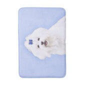 Maltees schilderen - Kute Original Dog Art Badmat (Voorkant Verticaal)