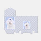 Maltees schilderen - Kute Original Dog Art Bedankdoosjes (Uitgevouwen)