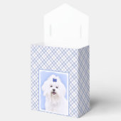 Maltees schilderen - Kute Original Dog Art Bedankdoosjes (Geopend)