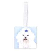 Maltees schilderen - Kute Original Dog Art Decoratie (Voorkant)