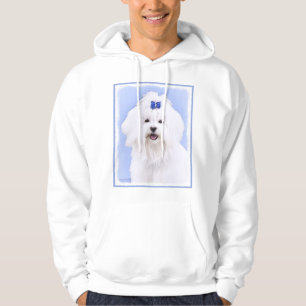 Maltees schilderen - Kute Original Dog Art Hoodie