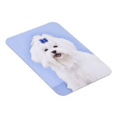 Maltees schilderen - Kute Original Dog Art Magneet (Rechterzijde)