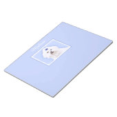 Maltees schilderen - Kute Original Dog Art Notepad Notitieblok (Schuin)