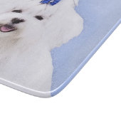 Maltees schilderen - Kute Original Dog Art Snijplank (Hoek)