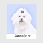 Maltees schilderen - Kute Original Dog Art Sticker (Vel)