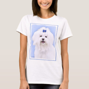 Maltees schilderen - Kute Original Dog Art T-shirt