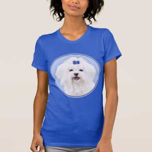 Maltees schilderen - Kute Original Dog Art T-shirt