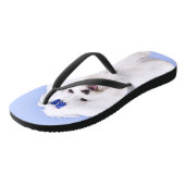 Maltees schilderen - Kute Original Dog Art Teenslippers (Schuin)