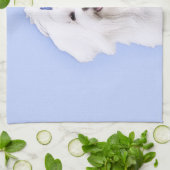 Maltees schilderen - Kute Original Dog Art Theedoek (Gevouwen)