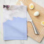 Maltees schilderen - Kute Original Dog Art Theedoek (Quarter Fold)