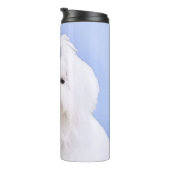 Maltees schilderen - Kute Original Dog Art Thermosbeker (Geroteerd rechts)