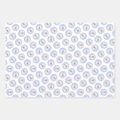 Maltees schilderij Blue Bow Schattigee originele h Inpakpapier Vel (Voorkant 2)