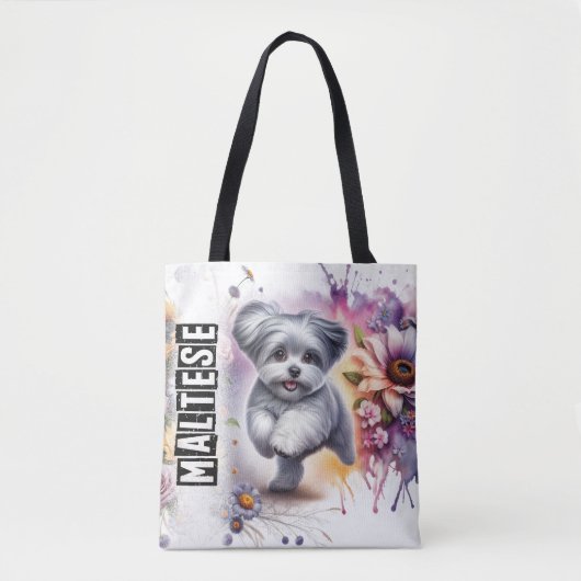 Maltees Tote Bag (Voorkant)