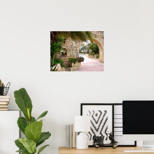 Maltees Villa Poster (Thuiskantoor)