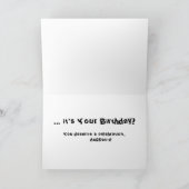 Maltees Wenskaart voor verjaardagen Kaart (Binnen)