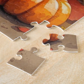 Malteeser Kunst in Herfstbladeren Dankzegging Legpuzzel (Zijkant)