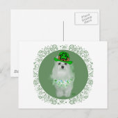 Malteeske St. Patrick's Dag Briefkaart (Voorkant / Achterkant)