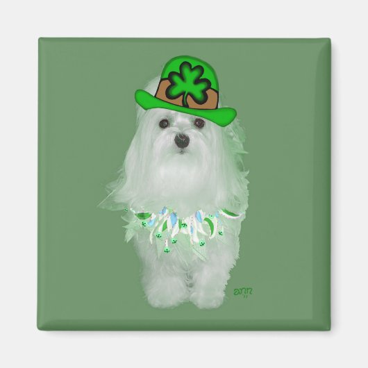 Malteeske St. Patrick's Day Magneet (Voorkant)