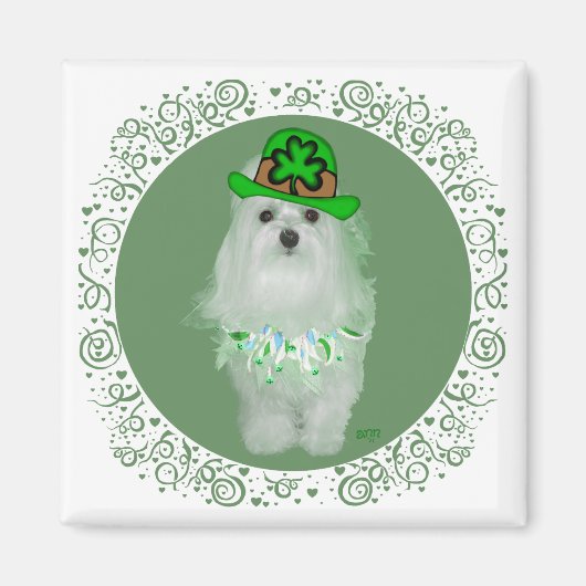 Malteeske St. Patrick's Day Magneet (Voorkant)