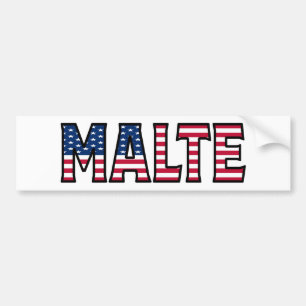 Maltenaam Vorname USA Aufkleber Sticker Auto