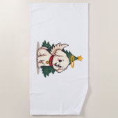 Maltese Angel Dog Strandlaken (Voorkant)