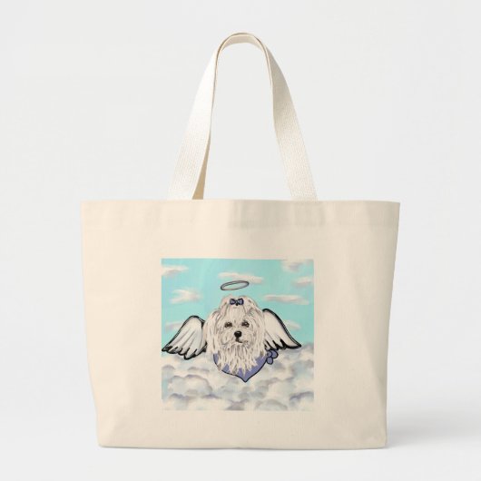 Maltese Angel Grote Tote Bag (Voorkant)