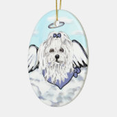 Maltese Angel Keramisch Ornament (Links)
