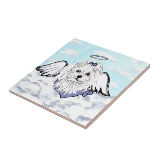 Maltese Angel Tegeltje (Zijkant)