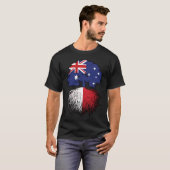 Maltese Australische Australische boomstamvlag T-shirt (Voorkant volledig)